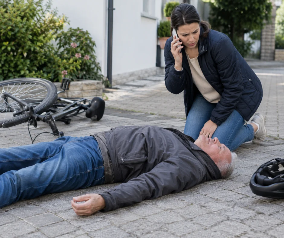 Ante una caída o un golpe fuerte, si se sospecha una lesión en cuello o columna, lo más seguro es evitar mover a la persona y solicitar ayuda de emergencia.