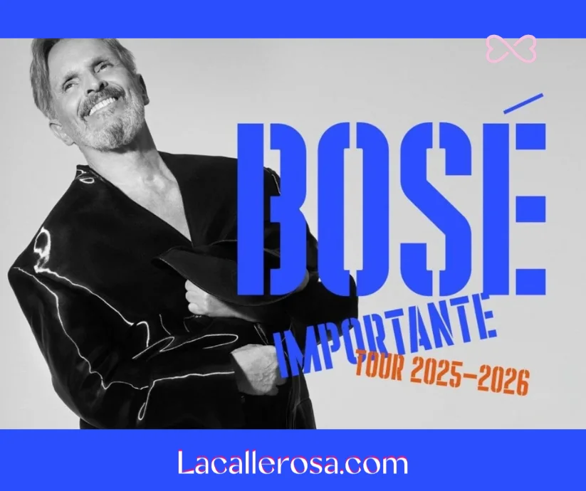 Miguel Bosé en su regresó a los escenarios con Importante Tour 2025-2026