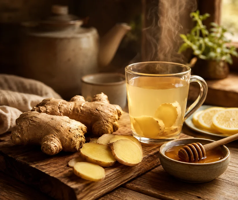 Zingiber officinale, es originario de zonas cálidas de Asia y se usa desde hace siglos en cocinas y prácticas tradicionales.