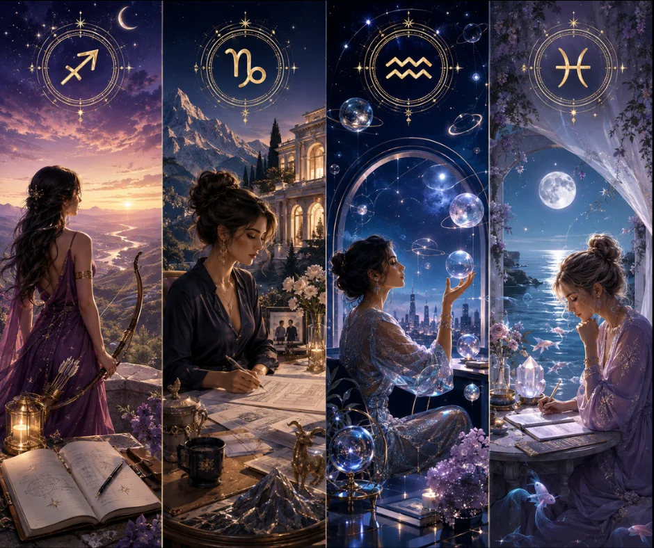 Sagitario, Capricornio, Acuario y Piscis cierran septiembre entre metas que se ordenan, vínculos que se revisan y decisiones que piden mayor claridad.