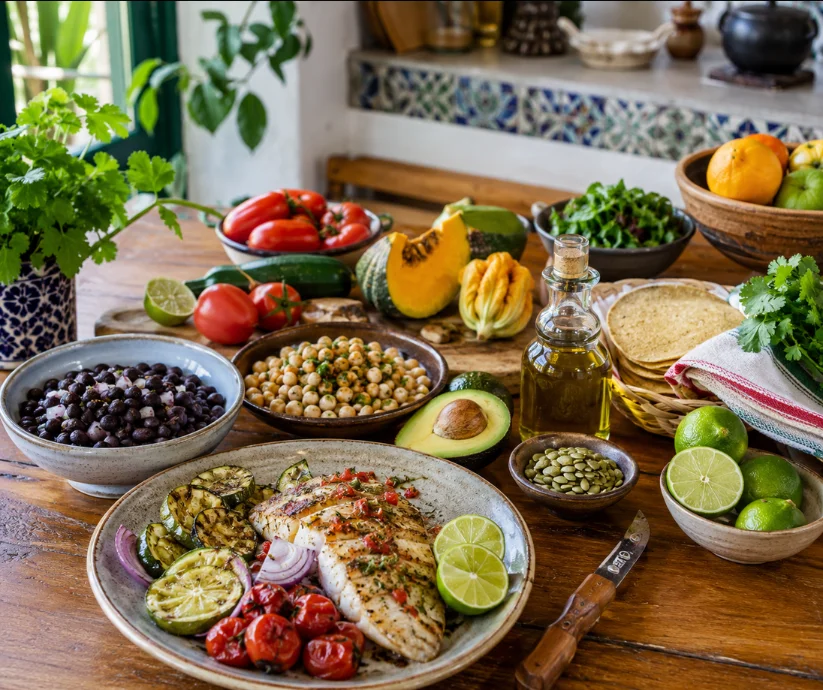 No hace falta vivir frente al mar para comer mejor- la dieta mediterránea también puede hablar en mexicano, con ingredientes reales, más sabor y menos ultraprocesados. 