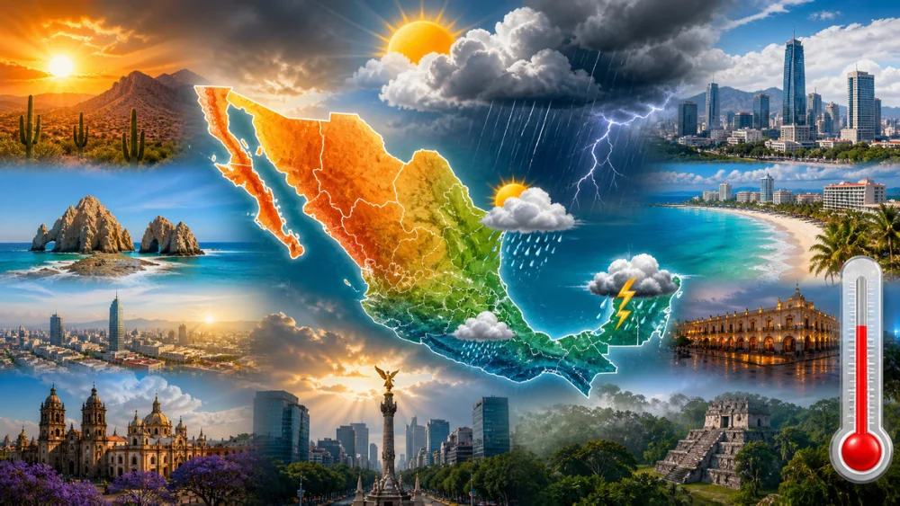 Clima en México 5 de mayo 2026 con calor extremo y lluvias en varias regiones