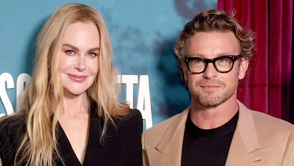 Nicole Kidman y Simon Baker en actitud cercana durante encuentro reciente