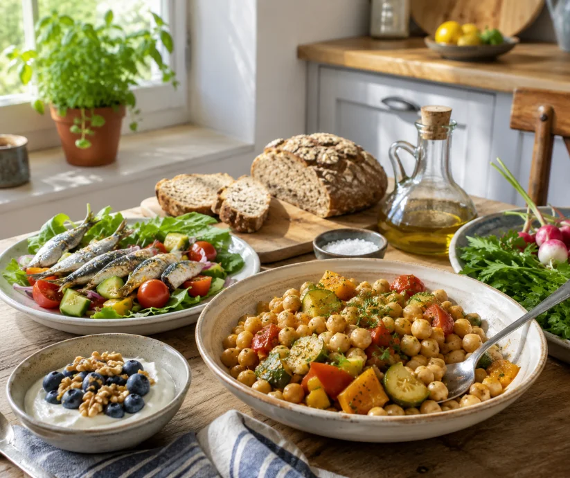 Comer bien sin contar cada bocado- la dieta mediterránea propone una mesa sencilla, equilibrada y doméstica, donde el valor está en el conjunto y no en la obsesión. 