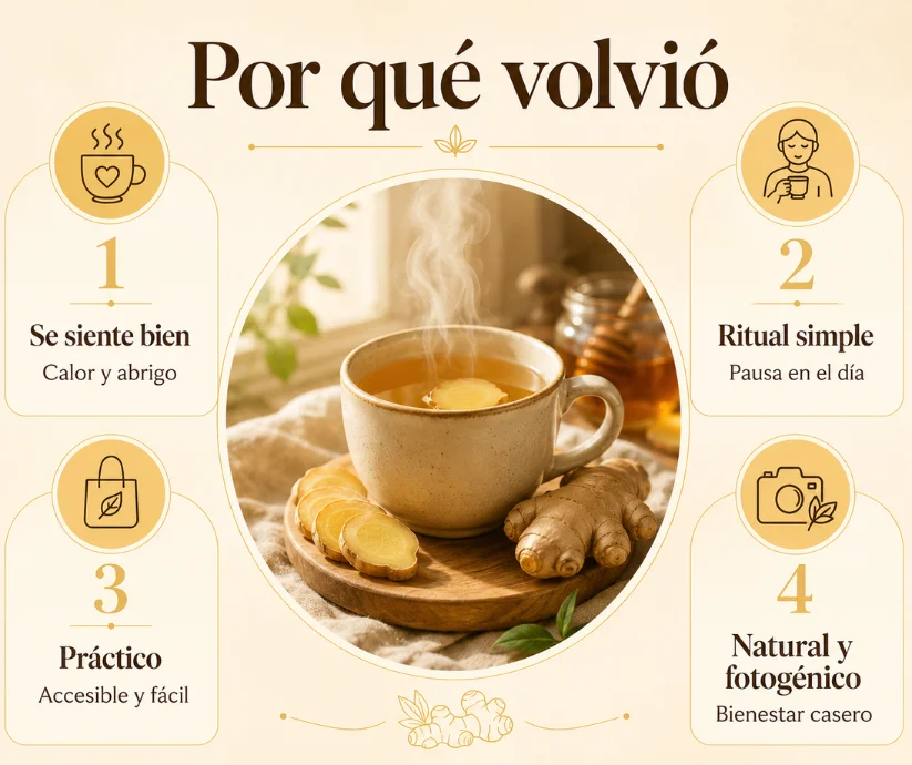 El regreso del té de jengibre tiene varias razones.